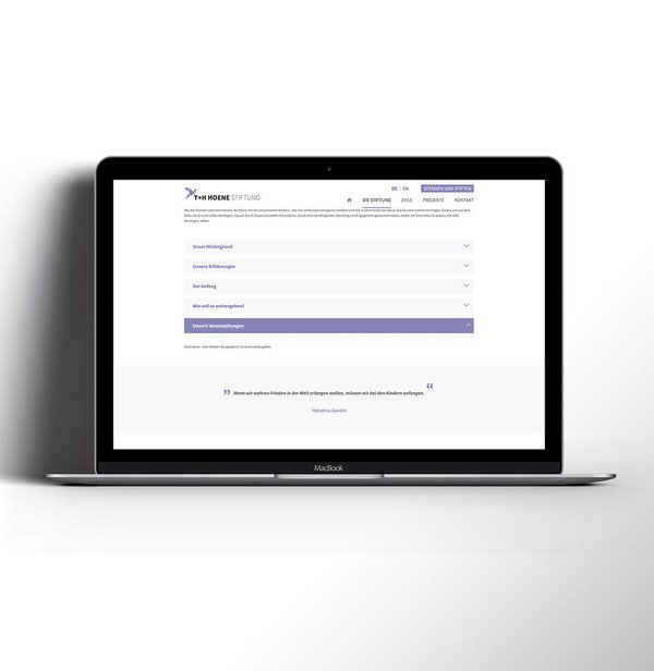 Website Elemente