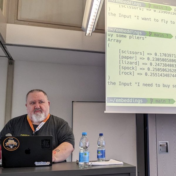 Frank beim Vortrag Frank beim Vortrag